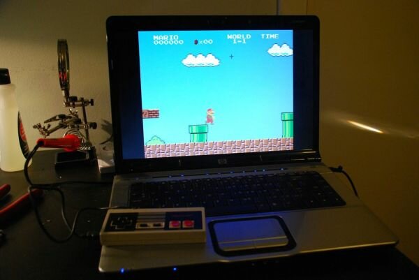 NES controller and console