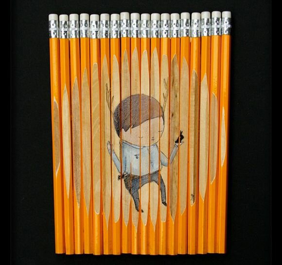 carved pencil sets