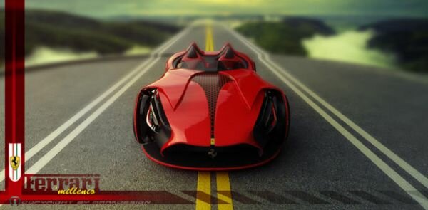 Designer Envisions An Electric Ferrari With Millenio Concept