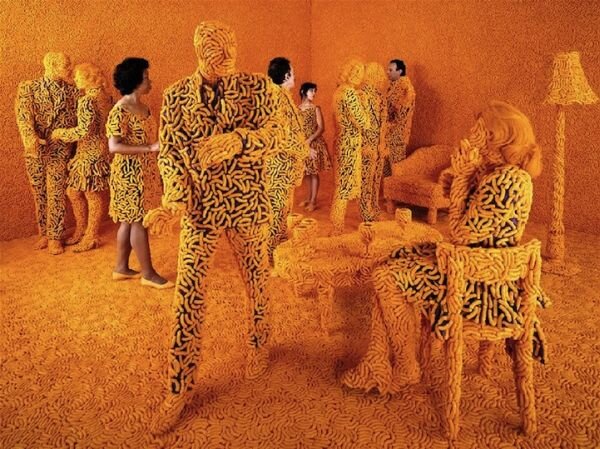 Louis C.K. Portrait Made From Cheetos