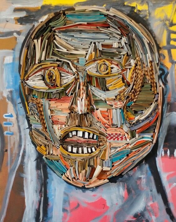Newspaper Paintings Put Old Paper to Good Use