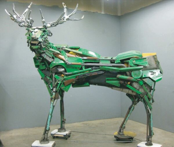 Scrap Metal Beasts Made From Motorcycle Parts