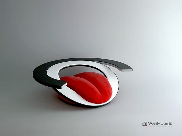 Paszcza Armchair Seats You on Its Tongue