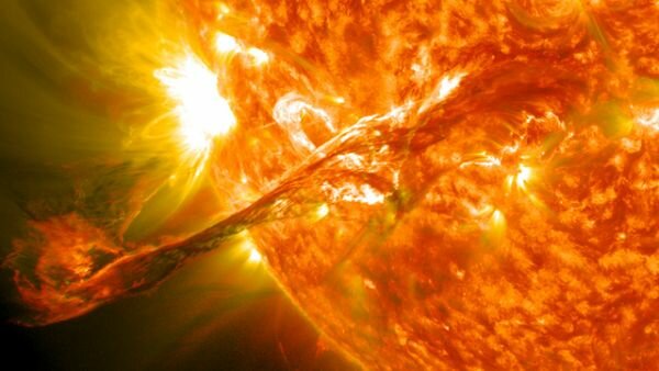 Magnificent Video of Massive Solar Eruption