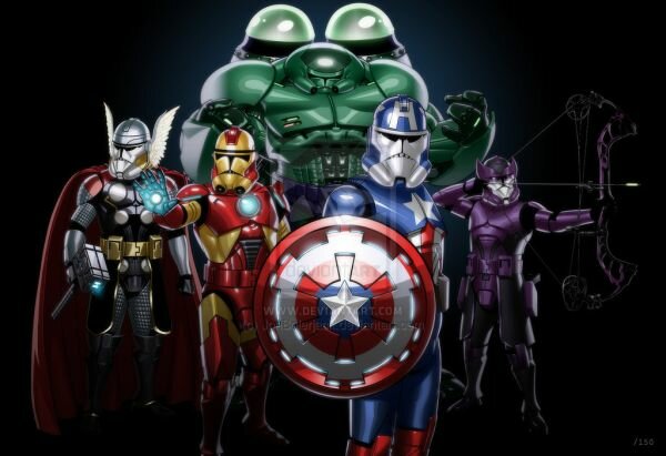 Avengers as Star Wars Clone Troopers