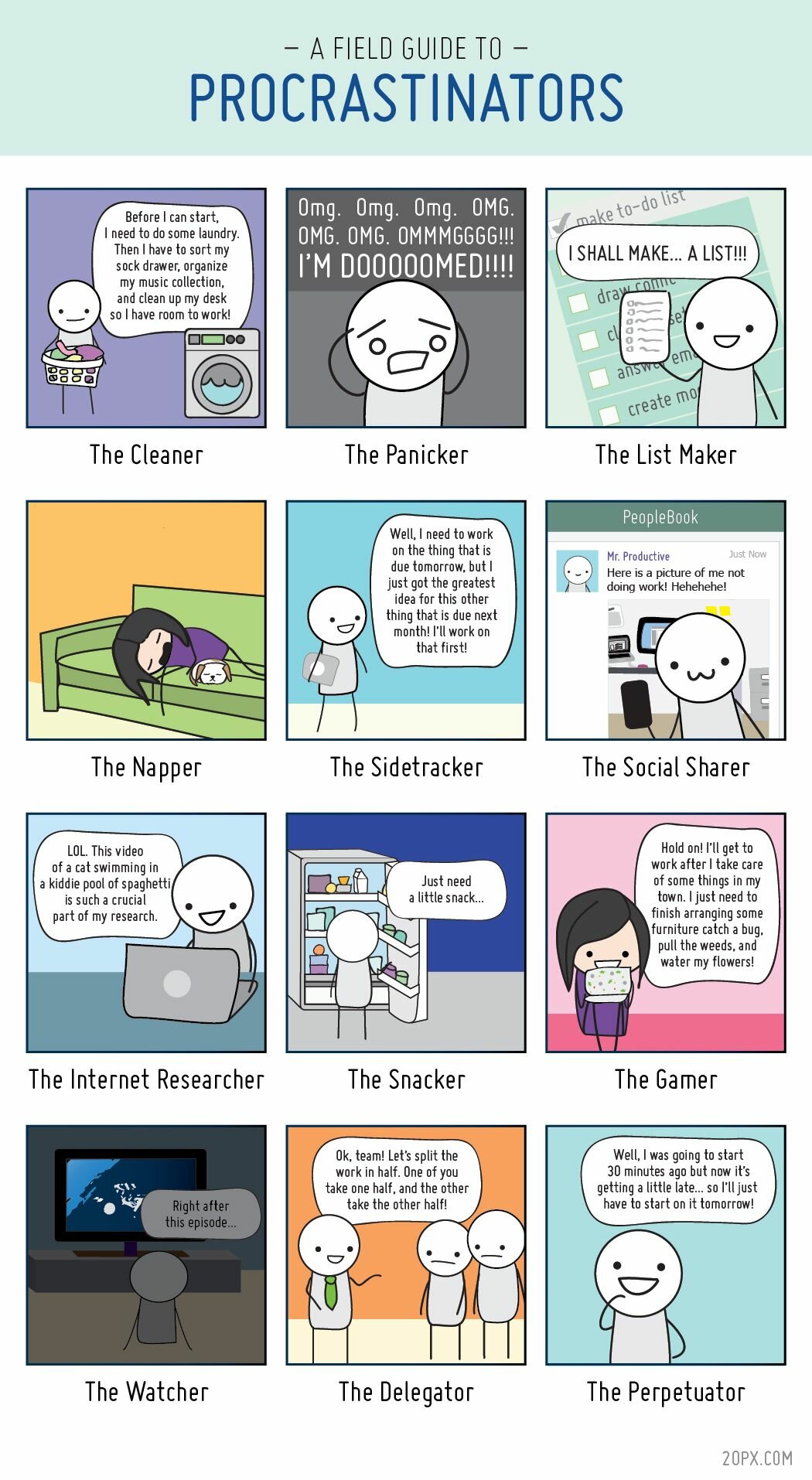Comic Explains What Kind of Procrastinator You Are