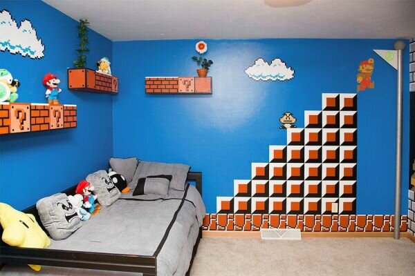 Man Makes Super Mario Bros. Themed ‘Interactive’ Room For Daughter