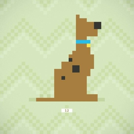 Famous Dogs in 8-bit Illustrations