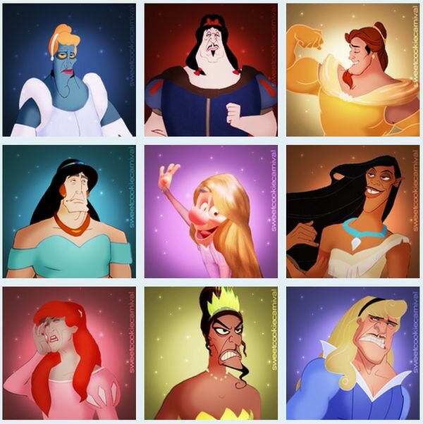 Disney Villains Dress Up Like Princesses for Halloween