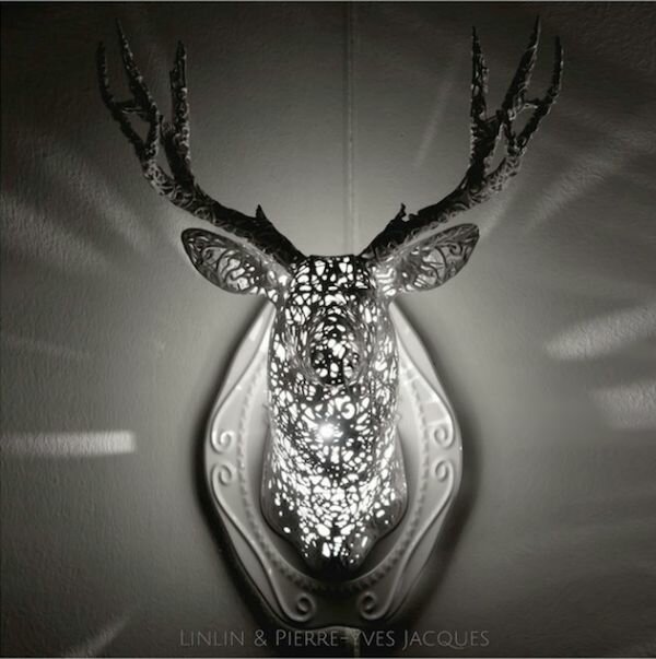 3D Printed Intricate Animal Head Trophies