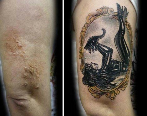 Artist Flavia Carvalho Transforms Domestic Violence Scars into Artistic Tattoos